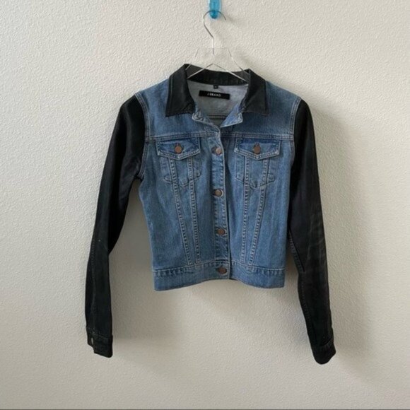J Brand Two Tone Bowie Jean Jacket - Picture 6 of 11